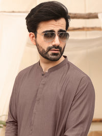 Light Purple Blended Kameez Shalwar - AL-KS-2619