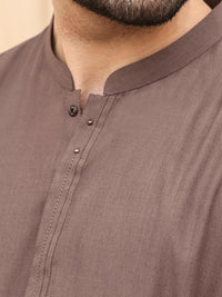 Light Purple Blended Kameez Shalwar - AL-KS-2619