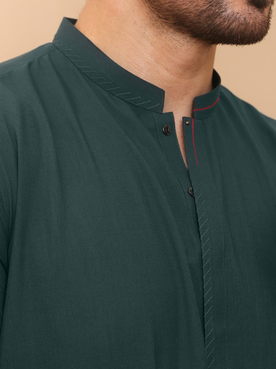 Green Blended Kameez Shalwar - AL-KS-2622