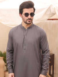 Grey Blended Kameez Shalwar - AL-KS-2633