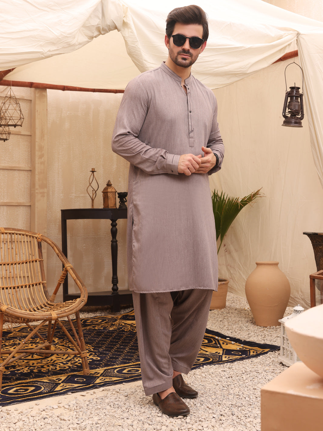Light Purple Kurta Shalwar - AL-KS-2644