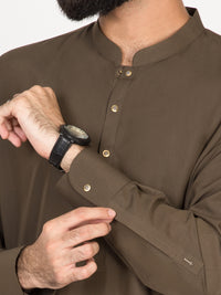 Green Blended Kameez Shalwar - AL-KS-2645