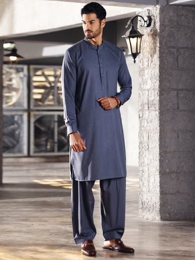 Light Blue Kameez Shalwar - AL-KS-2667