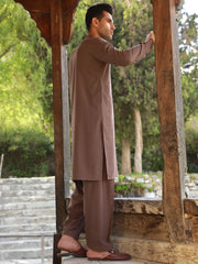 Brown Kameez Shalwar - AL-KS-2750