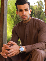 Brown Kameez Shalwar - AL-KS-2750