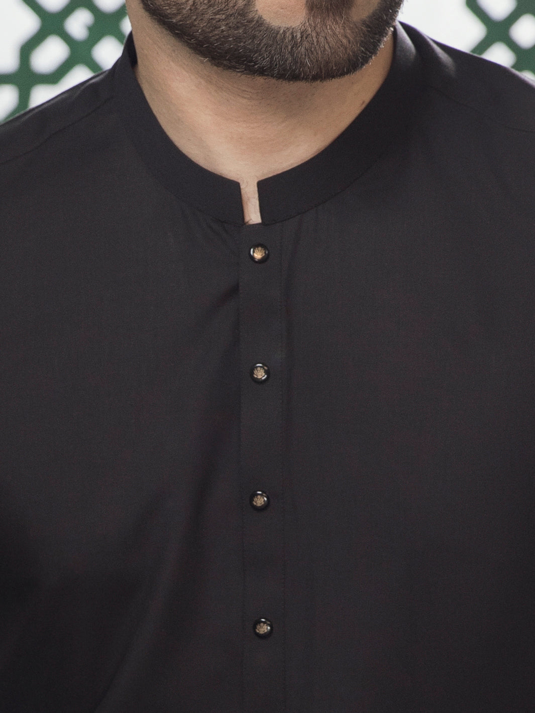 Black Blended Kameez Shalwar -AL-KS-2755D
