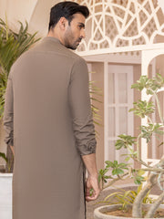 Olive Green Kameez Shalwar - AL-KS-2761