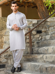 Light Grey Kameez Shalwar - AL-KS-2785