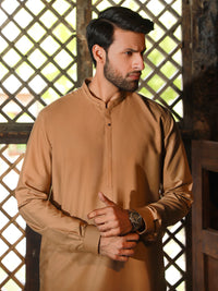 Beige Kameez Shalwar - AL-KS-2790