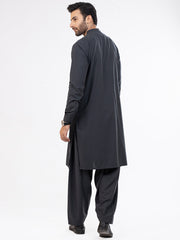 Grey Blended Kameez Shalwar - AL-KS-2861