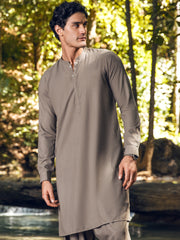 Green Blended Kameez Shalwar - AL-KS-2895