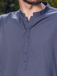 Grey Blended Kameez Shalwar - AL-KS-2896