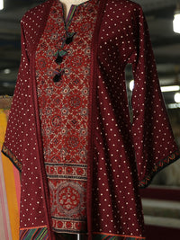 Maroon Lawn Tunic - LK-695