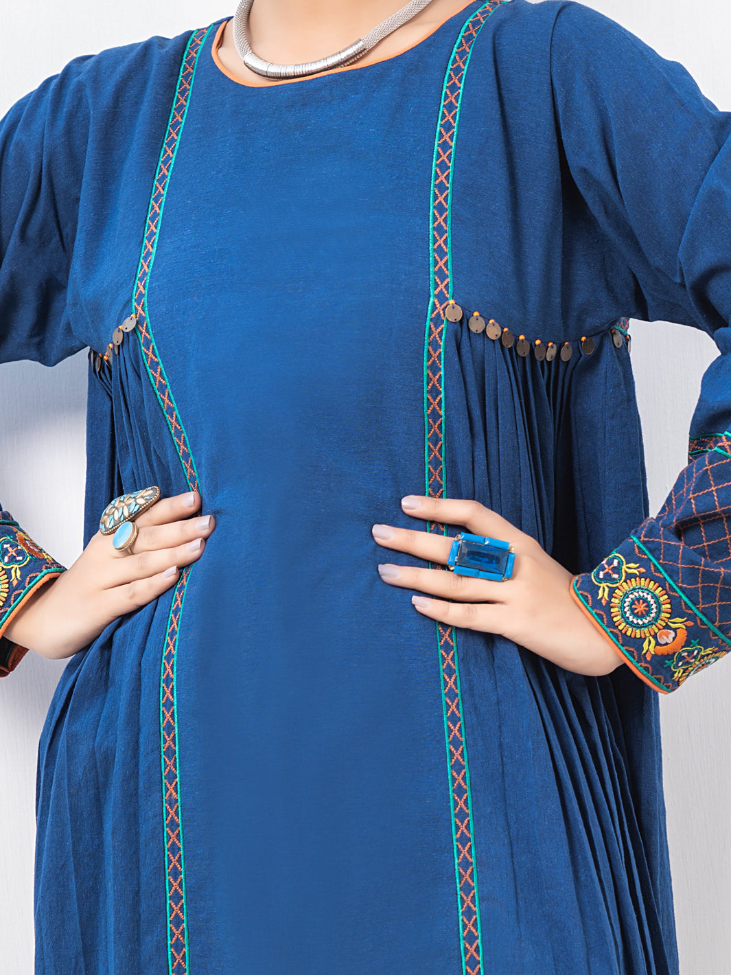Blue Karandi Tunic - AL-LK-765