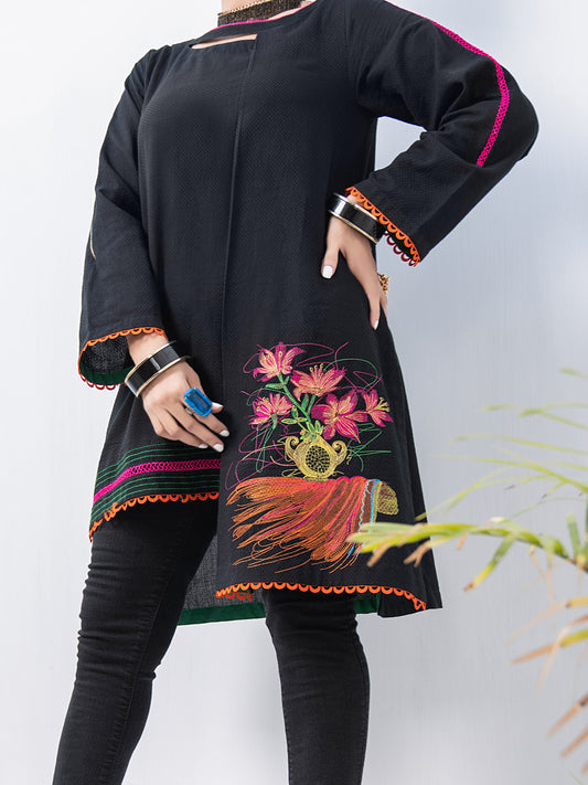 Black Dobby Tunic - AL-LK-767