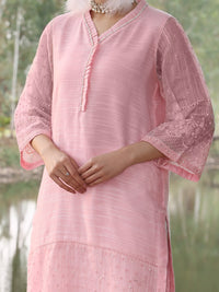 Pink Khaddi Tunic - AL-LK-779