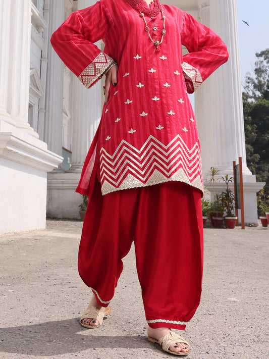 Pink Silk Tunic - AL-LK-796