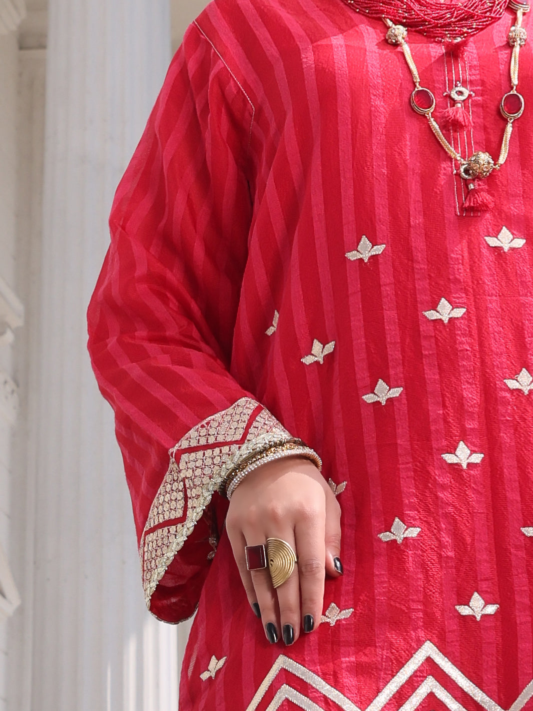Pink Silk Tunic - AL-LK-796