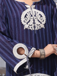 Blue Silk Tunic - AL-LK-798