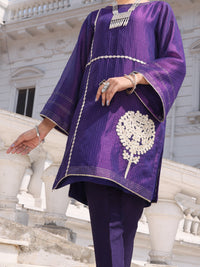 Purple Silk Tunic - AL-LK-799