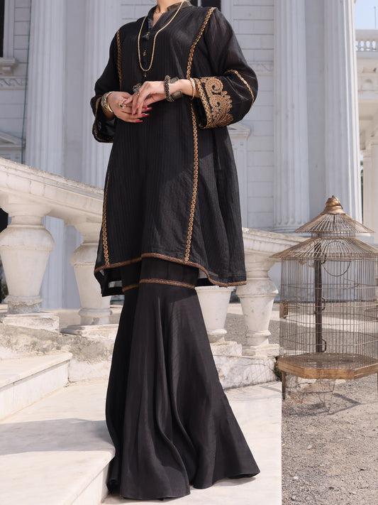 Black Silk Tunic - AL-LK-800