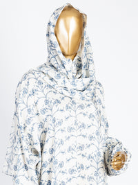 White Viscose Salah Robe - AL-LK-824B