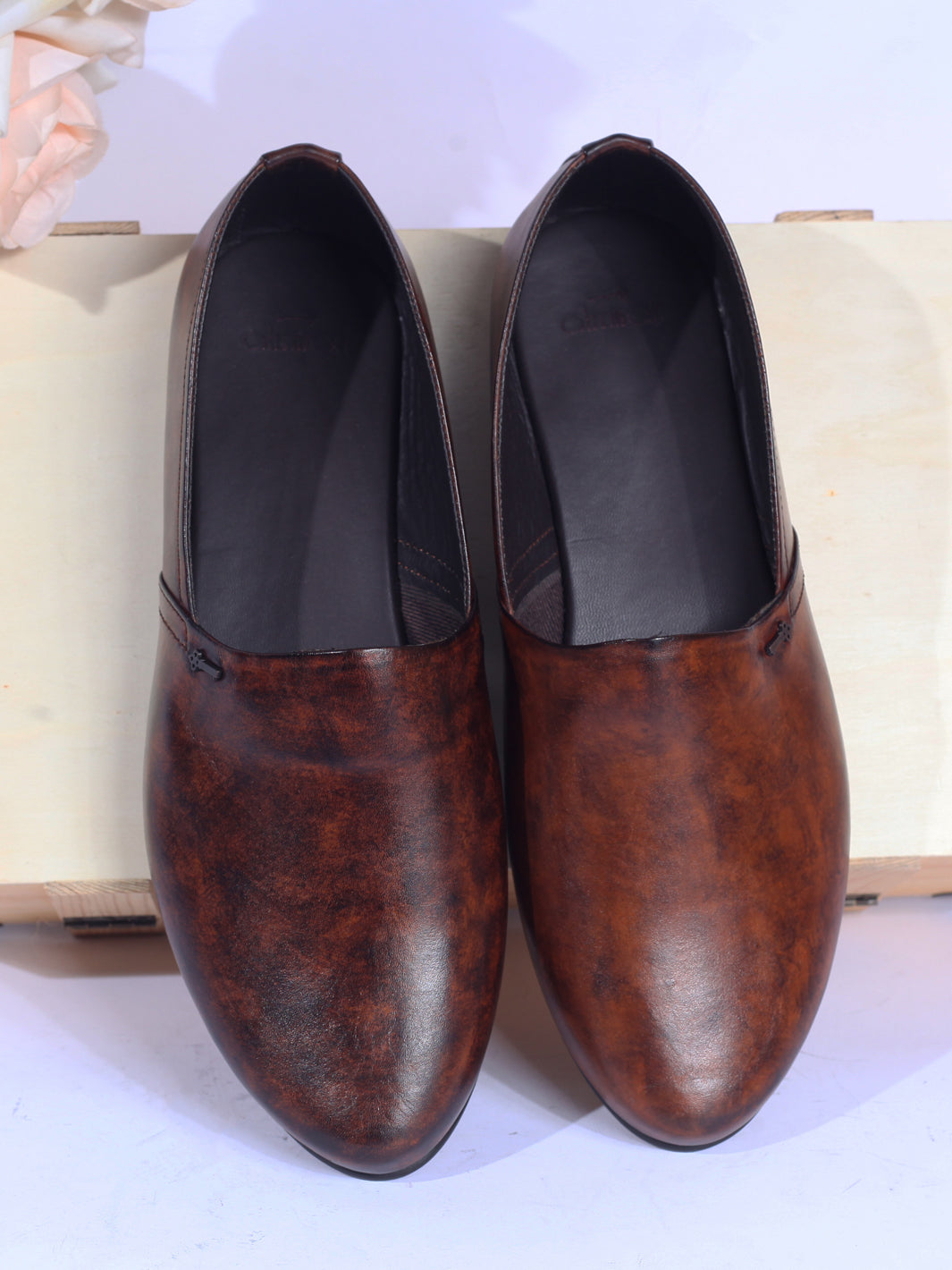 Brown Leather Slip-On - AL-MSHO-001-R1-21