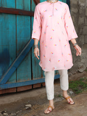 Sea Green Paper Cotton Tunic - AL-LK-828A