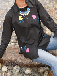 Black Cambric Tunic - AL-LK-849