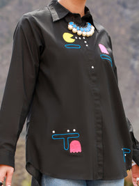 Black Cambric Tunic - AL-LK-849