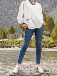 White Cambric Tunic - AL-LK-854