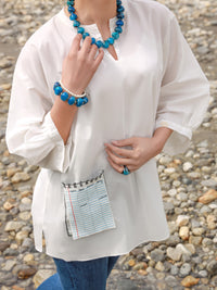 White Cambric Tunic - AL-LK-854