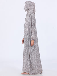 Brown Viscose Salah Robe - AL-LK-856