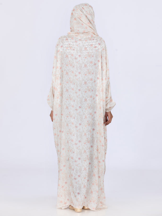 Pink Viscose Salah Robe - AL-LK-859