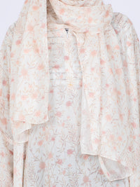 Pink Viscose Salah Robe - AL-LK-859