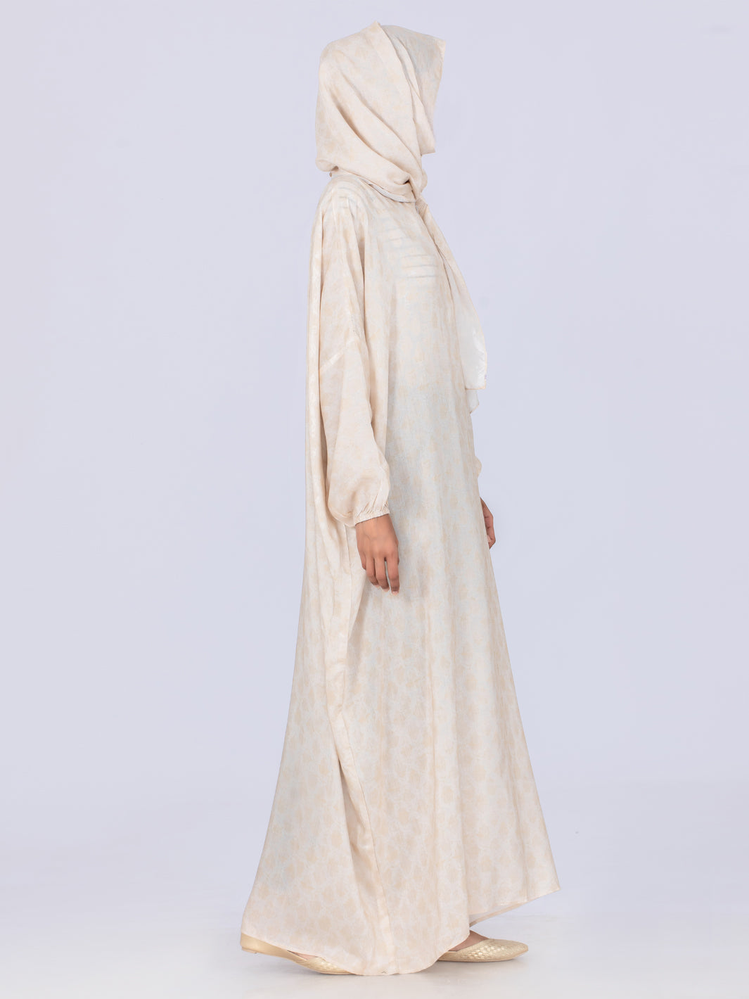 Khaki Viscose Salah Robe - AL-LK-861