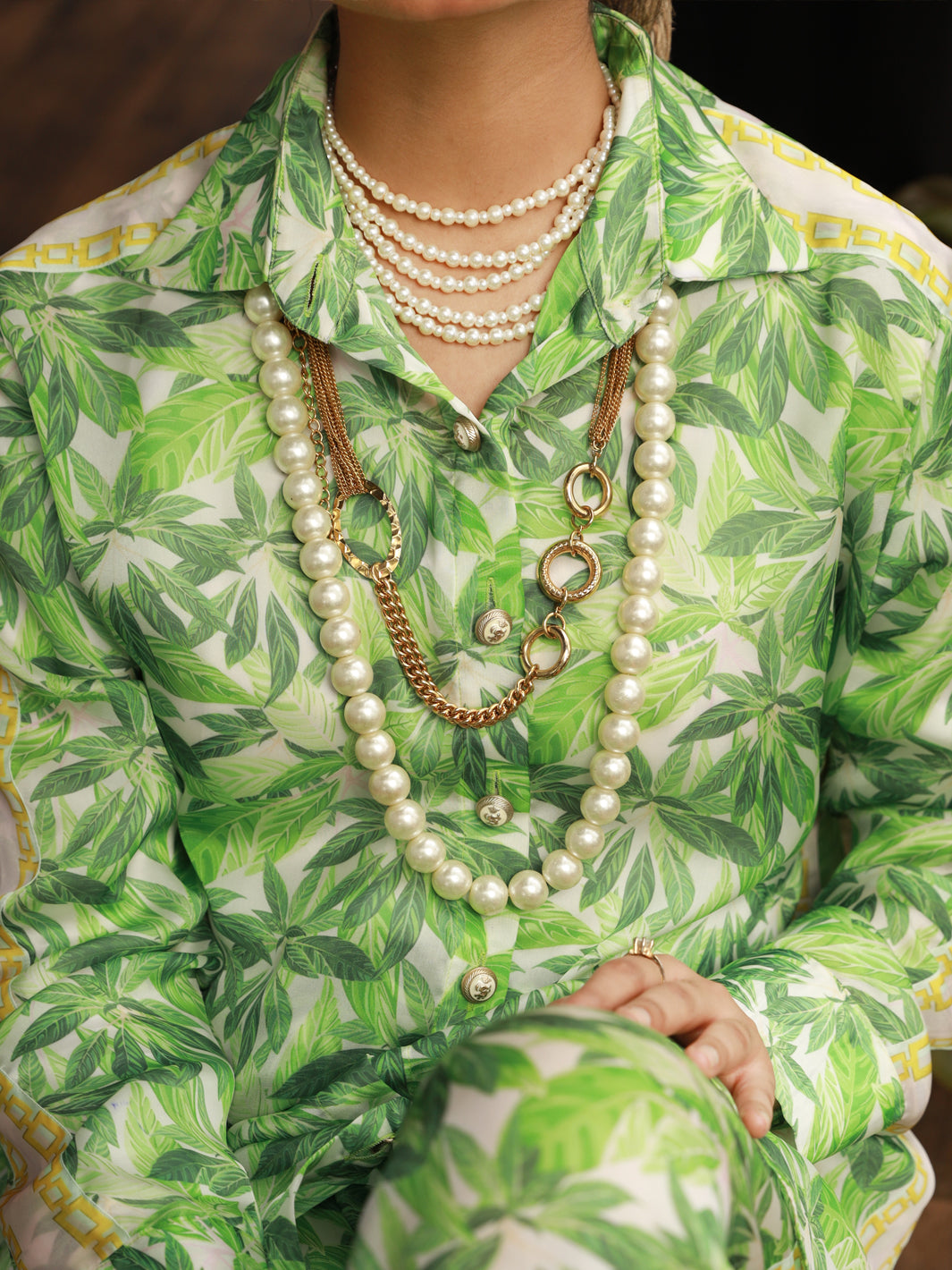 Green Satin 2Pc Stitched - AL-2PS-LKS-847