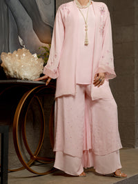 Pink Georgette 2Pc Formal Stitched - AL-2PS-LS-335