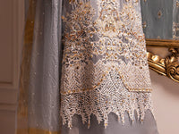 Grey Raw Silk 3Pc Formal Unstitched - AL-3PS-LS-UN-347