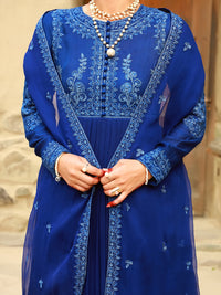 Blue 3Pc  Formal Khaddi Unstitched - AL-3PS-LS-UN-368