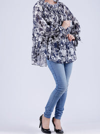 Blue & White Tunic - LSK-088B