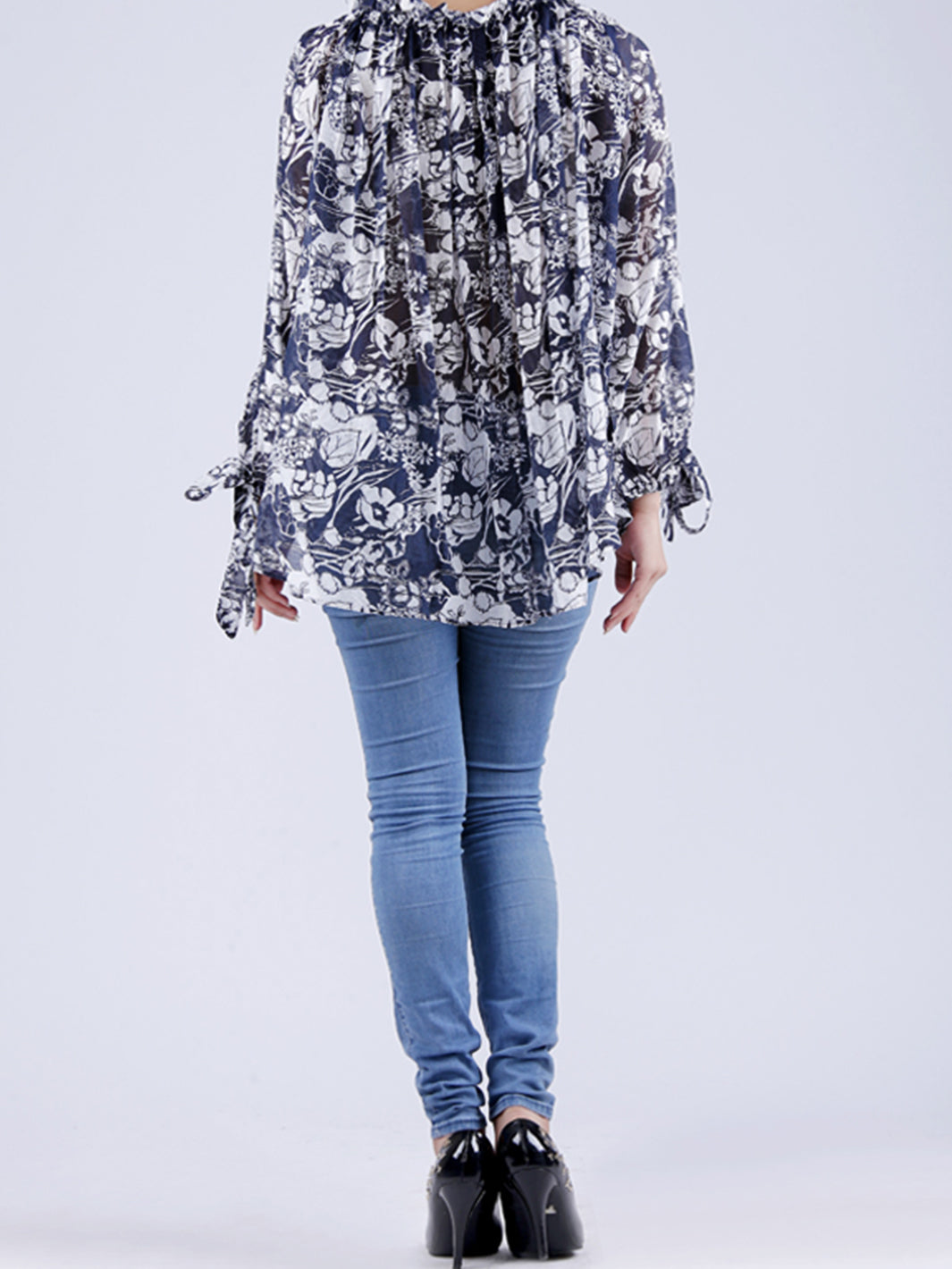 Blue & White Tunic - LSK-088B