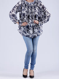 Blue & White Tunic - LSK-088B