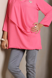 Pink Lawn Tunic - LSK-114