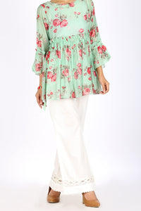 Sea Green Tunic - AL-LSK-124