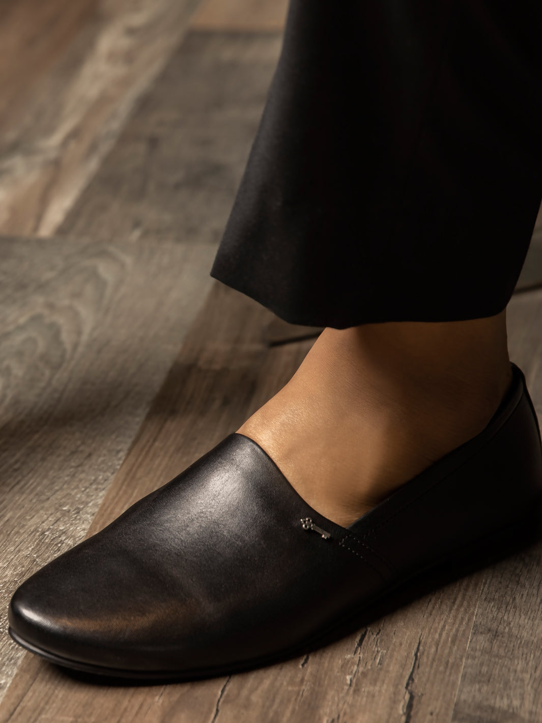 Black Leather Slip-On - AL-MSHO-002-20
