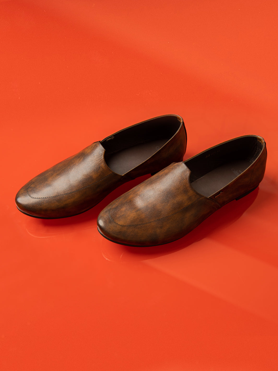 Brown Leather Slip-On - AL-MSHO-003-20