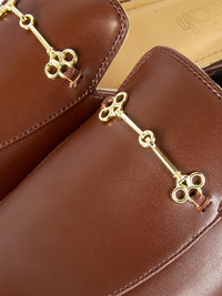 Coffee Leather Slip-On - AL-MSHO-016-20