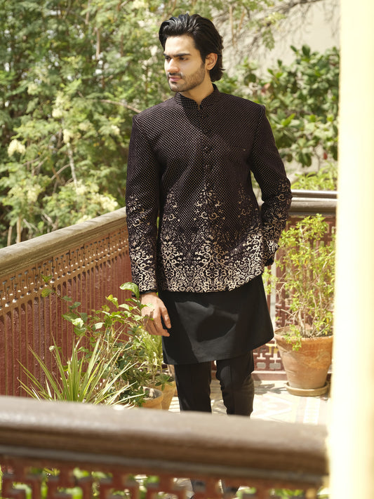 Black Prince Coat  - AL-PCS-023