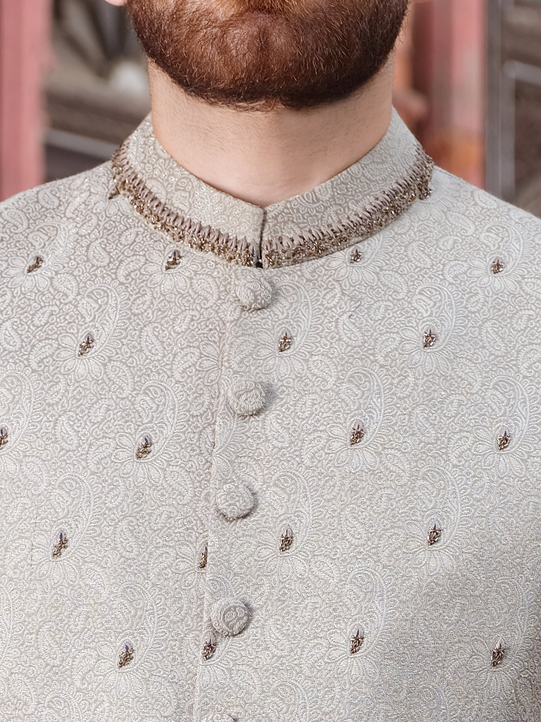 Grey Men Sherwani - AL-SW-104 - Almirah Online